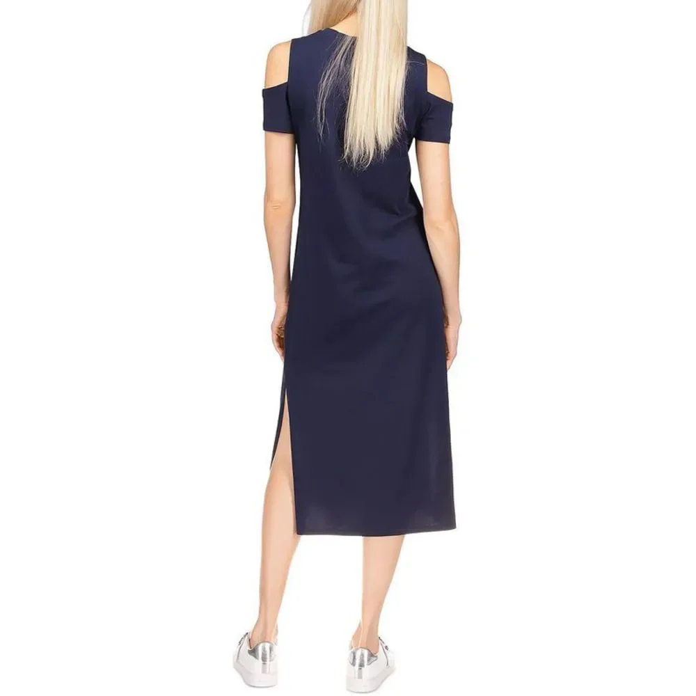 MICHAEL Michael Kors Womens Navy Side Slit Mid-Calf Midi Dress NWT_2